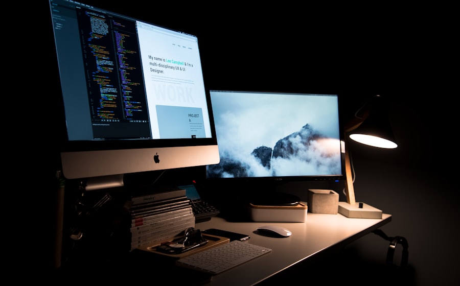 Custom website on an iMac